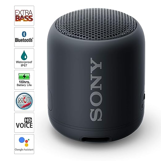Sony SRS-XB12 10 Watt 1.0 Channel Wireless Bluetooth Speaker (Black) Sony SRS-XB12 10 Watt 1.0 Channel Wireless Bluetooth Speaker (Black)